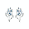 BSE873  925 Sterling Silver Tulip Stud Earrings for Women