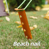 Outdoor Camping Tent Aluminum Alloy Tubular Ground Nails(Gold)