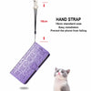 For Alcatel 1S 2021 Lovely Cat and Dog Embossing Pattern Horizontal Flip Leather Case , with Holder & Card Slots & Wallet & Cartoon Clasp & Lanyard(Purple)