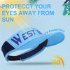 WEST BIKING Summer Sunshade Hat Outdoor Riding Empty Top Cap, Size: Free Size(Blue)