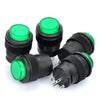 R16-503 16mm 4pin Self-Locking Push Button Switch with Indicator (5 Pcs in One Package, the Price is for 5 Pcs)