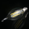C35 E14 4W 4 LEDs 300 LM 6500K Dimmable Retro LED Filament Light Bulb Energy Saving Light, AC 220V(White Light)