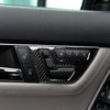 2 PCS Car Carbon Fiber Seat Adjustment Panel Decorative Sticker for Mercedes-Benz W204 2007-2013