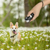 Ultrasonic Dog Repeller, LED Torch, Handheld, Black + White