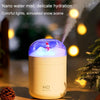 500ml Snowman Humidifier USB Desktop Large Capacity Colorful Ambient Light Air Humidifier()