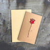 Retro Kraft Paper Hollowed Love Greeting Card Valentine Day Message Card(Love)