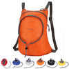 Nylon Waterproof Collapsible Backpack Women Men Travel Portable Comfort Lightweight Storage Folding Bag(Orange)