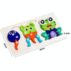 Wooden Animal Growth Process Evolution 3D Jigsaw Puzzle Toy Early Education Building Blocks(Butterfly)