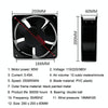 FP20060 110V 20cm Chassis Cabinet Metal Case Low Noise Cooling Fan