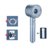 High-Pressure Handheld Shower Head With 5 Spray Modes Filtered Showerhead, Spec: Kit Silver