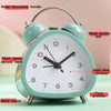 Student Metal Retro Digital Alarm Clock With Light(Green)