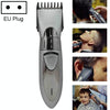 Waterproof Electric Hair Clipper Rechargeable Hair Trimmer Hair Cutting Machine Haircut Beard Trimer, EU Plug(Grey)