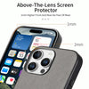 For iPhone 11 Twill Fabric Leather Skin Back Phone Case(Gray)