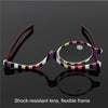 Makeup Presbyopic Glasses Multicolored Rotatable Magnifying Glass Single Piece Reading Glass, Degree: +300
