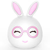 Happy Rabbit Creative Touch 3D LED Decorative Night Light, USB Charging Version (Pink)