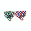 Red Cotton Dog Bandana Scarf, Small 20-30cm
