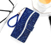 For Samsung Galaxy A16  4G / 5G Glitter Powder Filp Leather Phone Case(Blue)