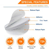 150 PCS 30x40x1.5mm Square EVA Foam Double-sided Adhesive High-viscosity Sponge Sticker(White)