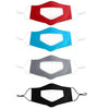 Anti-Fog Lip Language Face Shield For The Deaf And Mute Solid Color Printing Face Shield(Printing B)