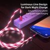2.4A USB to 8 Pin 540 Degree Bendable Streamer Magnetic Data Cable, Cable Length: 1m(Colour)