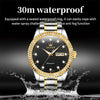 OLEVS 7003 Men Multifunctional Waterproof Mechanical Watch(Gold + Black)