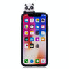 For iPhone X / XS Shockproof Cartoon TPU Protective Case(Three Pandas)