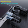 IVON CA90 2.4A USB to 8 Pin Portable Data Cable with Ring, Length: 14.5cm(Champagne Gold)