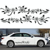 2 PCS/Set D-378 Flower Totem Pattern Car Modified Decorative Sticker(White)
