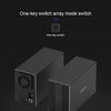 Blueendless Type-C / USB-C Interface 3.5 inch 2 Bay RAID Combination Array HDD External Enclosure (EU Plug)