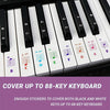 QT-0302 5PCS Children Piano Keyboard Color Stickers Musical Instrument Accessories