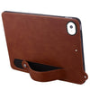 For iPad mini 5 / 4 / 3 / 2 / 1 TPU Leather Back Tablet Case with Wristband(Brown)