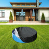 Foldable Round Sunscreen Dustproof Swimming Pool Cover, Specification: Black+Silver 122x30cm