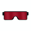 Night Club Bar Disco LED Light Emitting Glasses Festival Party USB Charging Shutter Dynamic Flash Glasses (Red)