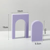 Cuboid Door Combo Kits Geometric Cube Solid Color Photography Photo Background Table Shooting Foam Props (Purple)