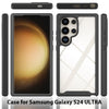 For Samsung Galaxy S24 Ultra 5G Starry Sky Solid Color Series PC + TPU Phone Case with PET Film(Black)