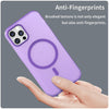 For iPhone 12 Pro MagSafe Frosted Translucent TPU + PC Full Coverage Phone Case(Dark Purple)