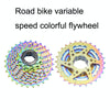 VG SPORTS Bicycle Lightweight Wear -Resistant Colorful Flywheel, Style:10 Speed 11-32T