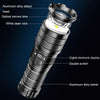 X9 Outdoor White Laser Digital Display Zoom Flashlight Long Range Lighting Flashlight(without Batteries)