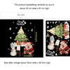 Christmas Window Decoration Poster Santa Claus Elk Snowflake Glass Wall Stickers, Style: SD-2204 30x45cm