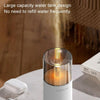 Candle Flame Aromatherapy Diffuser Automatic Scent Sprayer Mini Ambiance Candle Light Humidifier(129 White)