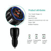 Qc3.0 Dual USB 6A Vehicle Fast Charger / Mobile Phone Tablet Fast Charging(Black)
