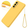 For Samsung Galaxy A56 5G Pure Color Liquid Silicone Shockproof Full Coverage Phone Case(Yellow)