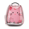Pink Cat Carrier Backpack, Transparent Capsule, Breathable, Portable