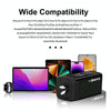 Carbon Fiber GaN PD65W Type-C + QC3.0 USB Quick Charger, AU Plug(Black)
