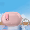 For Apple Beats Studio Buds / Buds+ Clear Electroplated Acrylic Headset Protective Case(Pink)