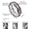 Ceramic Tungsten Steel Dragon Texture Ring for Men, Ring Size:8