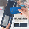 For Samsung Galaxy A13 4G CX01 Detachable Magsafe Magnetic Card Bag Phone Case(Dark Blue)