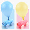 Piggy Air Powered Balloon Car Friction Car Children Intellectual Toy(Pink)