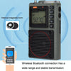 HanRongda HRD-787 High Performance Full Band Portable Bluetooth Card SOS Warning LED Lighting Radio(Green)