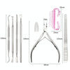Stainless Steel Double Head Dead Skin Scissors Set, Specification: Set D